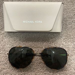 MK tortoise brown/black sunglasses.